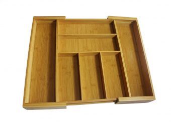 Expandable Bamboo Drawer Organizer Bamboo Storage Box