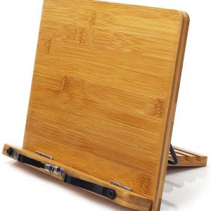 bamboo book stand'