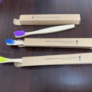 bamboo toothbrushes in eco boxes