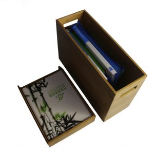 bamboo trash can
