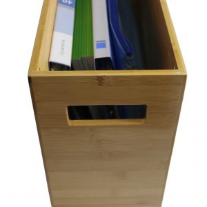 bamboo wastebasket