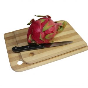 bamboo zebra cutting board set